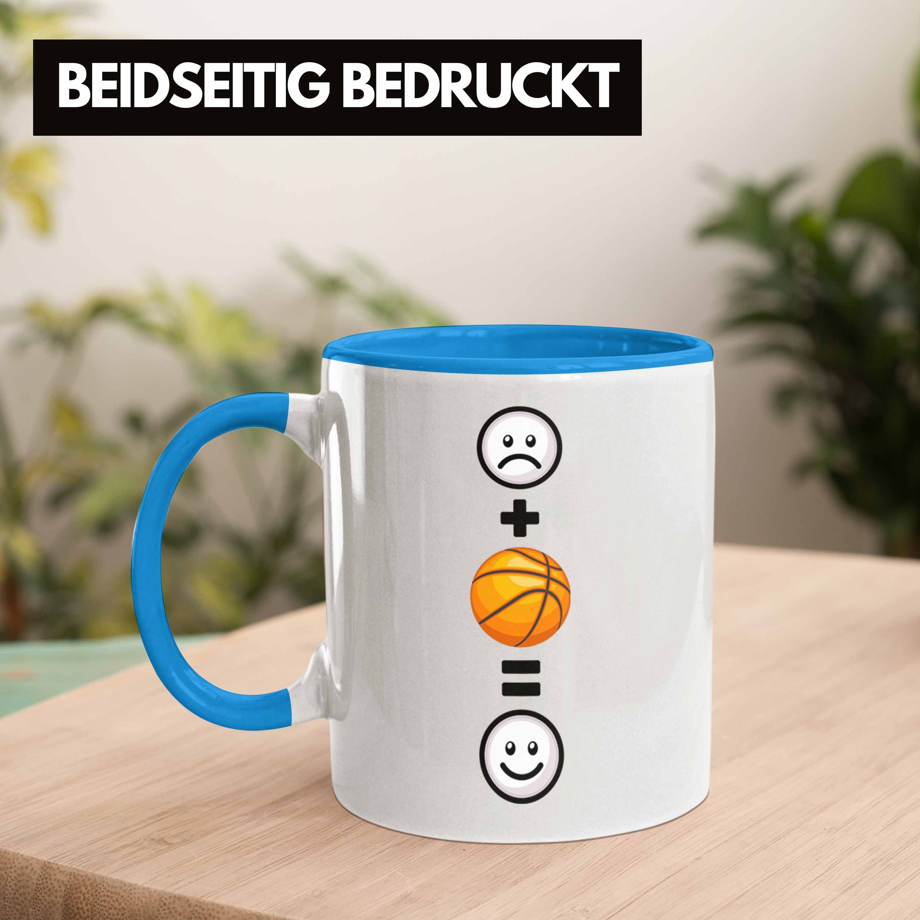 Tasse Basketball für Blau Ge Tasse Lustige Geburtstag Geschenk Trendation Basketball-Spieler
