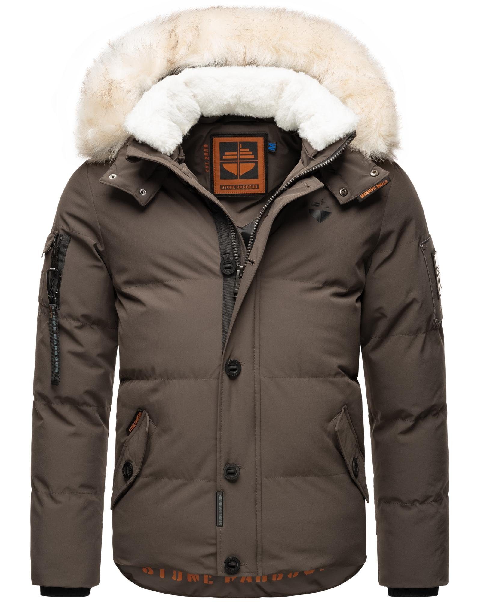 Stone Harbour Winterjacke Halvaar stylischer Winterparka mit abnehmbarer Kapuze