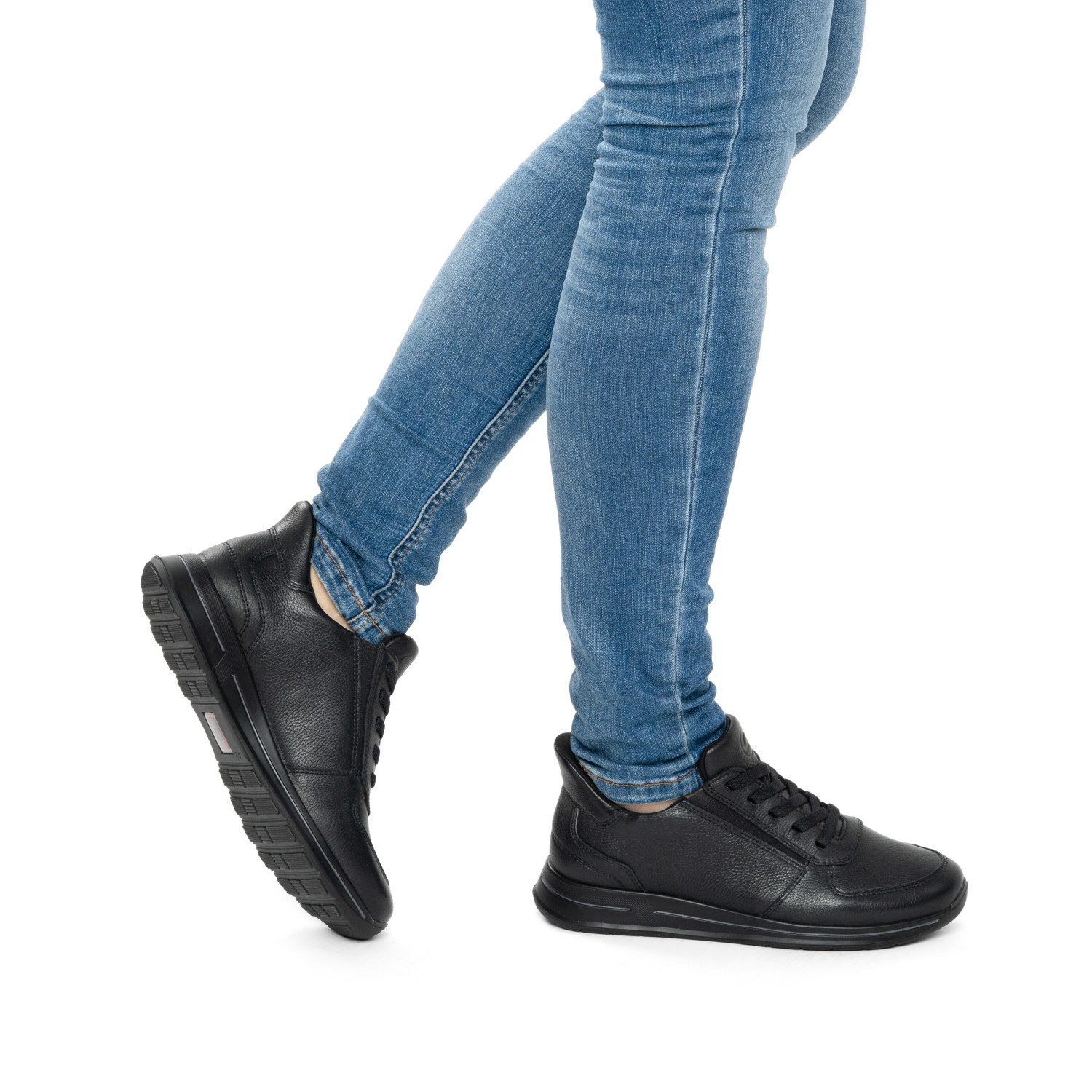 Ara OSAKA Slip-On Sneaker Freizeitschuh, Slipper mit elastischen Schnürsenkeln