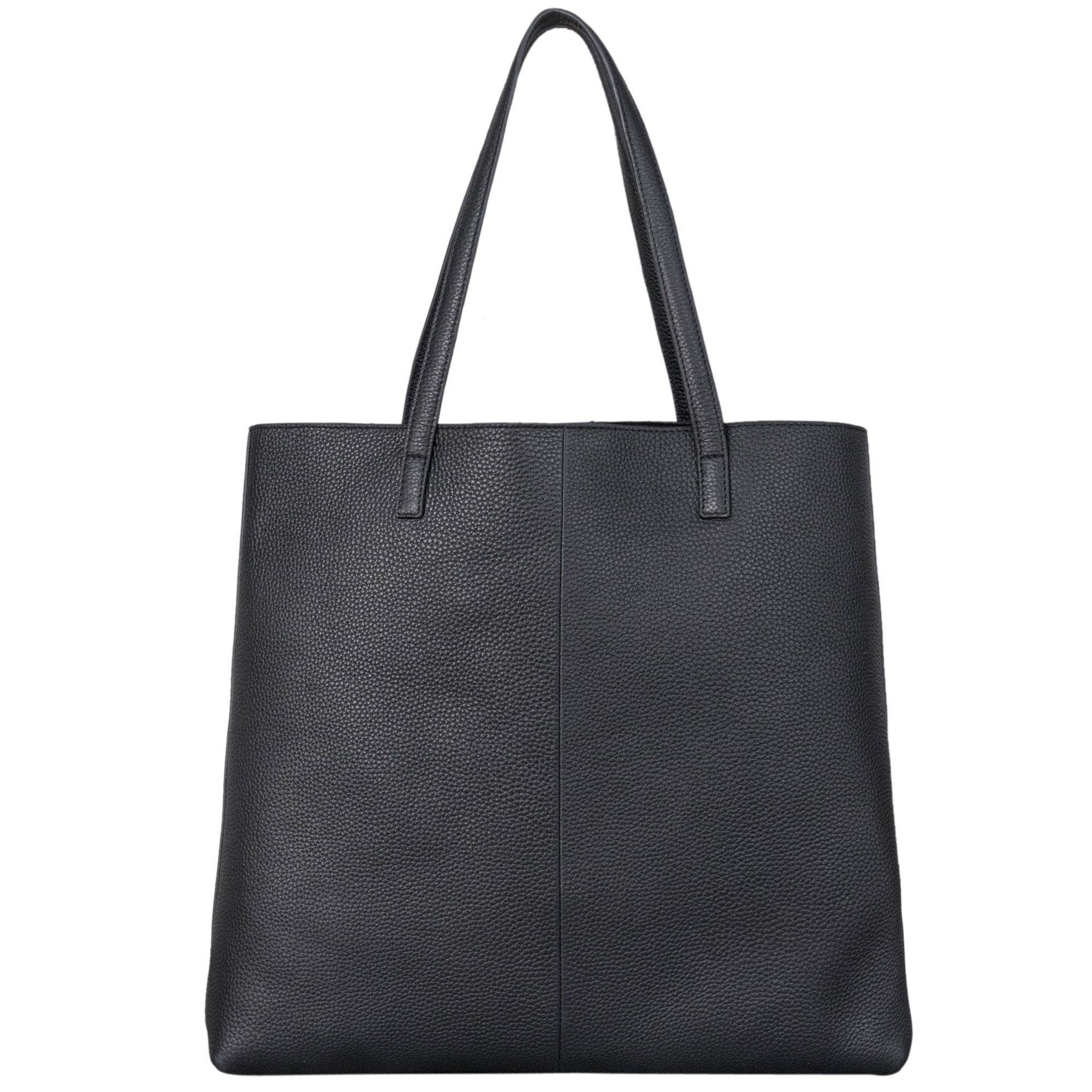 STILORD Handtasche "Carlotta" Stilvolle Shopper Tasche Damen Leder schwarz