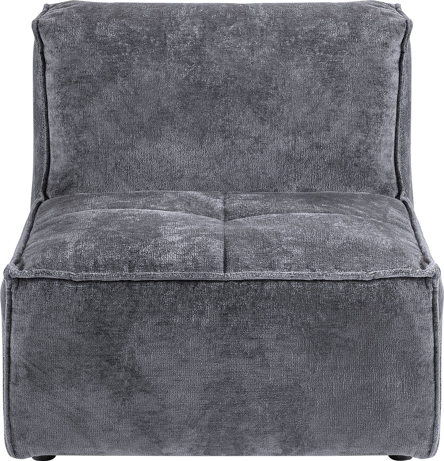 RAUM.ID Sofa-Mittelelement Monolid (1 St), als Modul oder separat verwendbar, für individuelle Zusammenstellung dunkelgrau