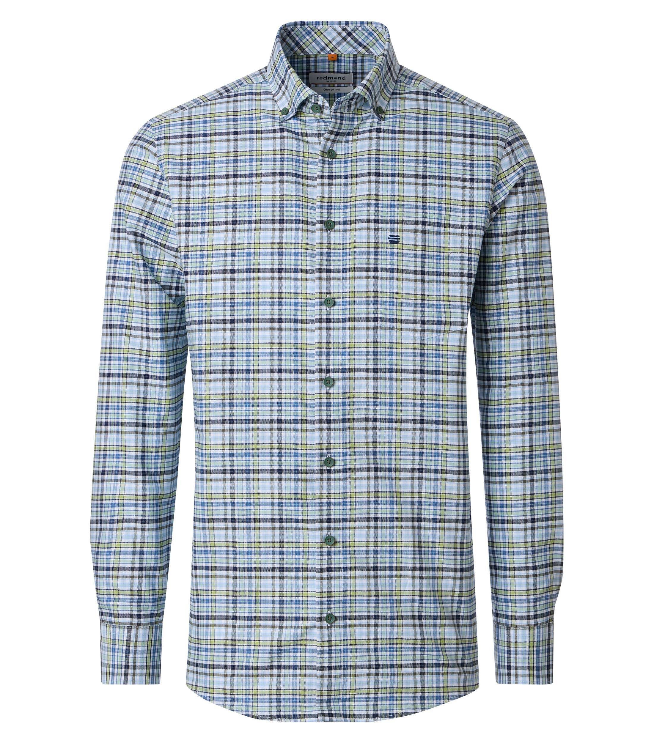 Redmond Langarmhemd kariert Comfort Fit