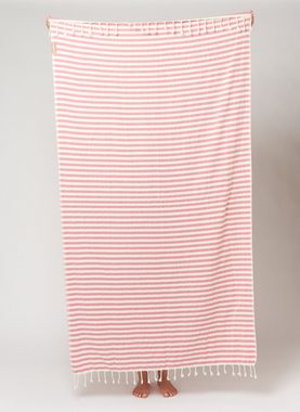 espadrij l´originale Strandtücher Strandtuch Stripes, Ecru Pink