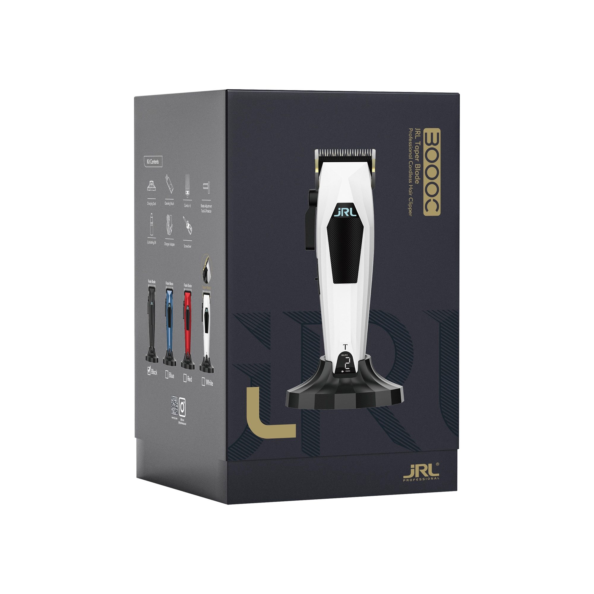 JRL Haarschneider JRL 3000C Hair Clipper, Enthält Clipper, Ladedock, 6 Aufsteckkämme, Bürstenloser HochleistungsmotoR – Bild 2 von 2