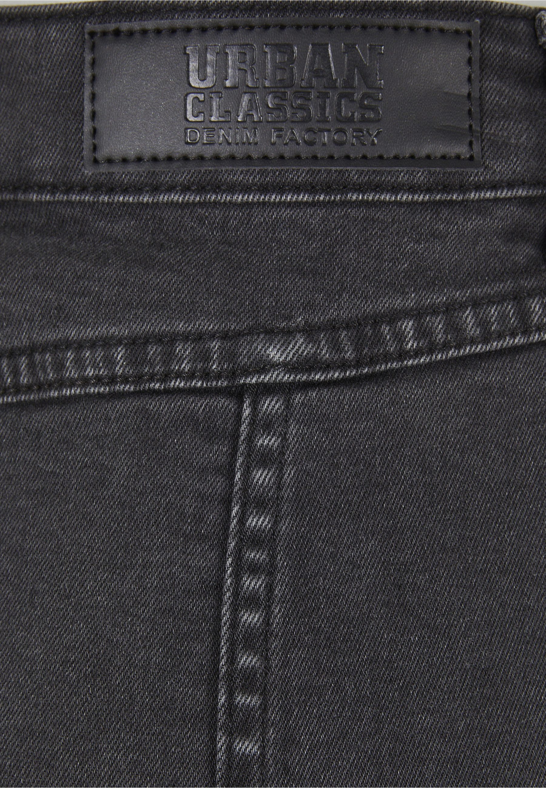 URBAN CLASSICS Sommerrock Urban Classics Damen Ladies Organic Stretch Button Denim Skirt (1-tlg)