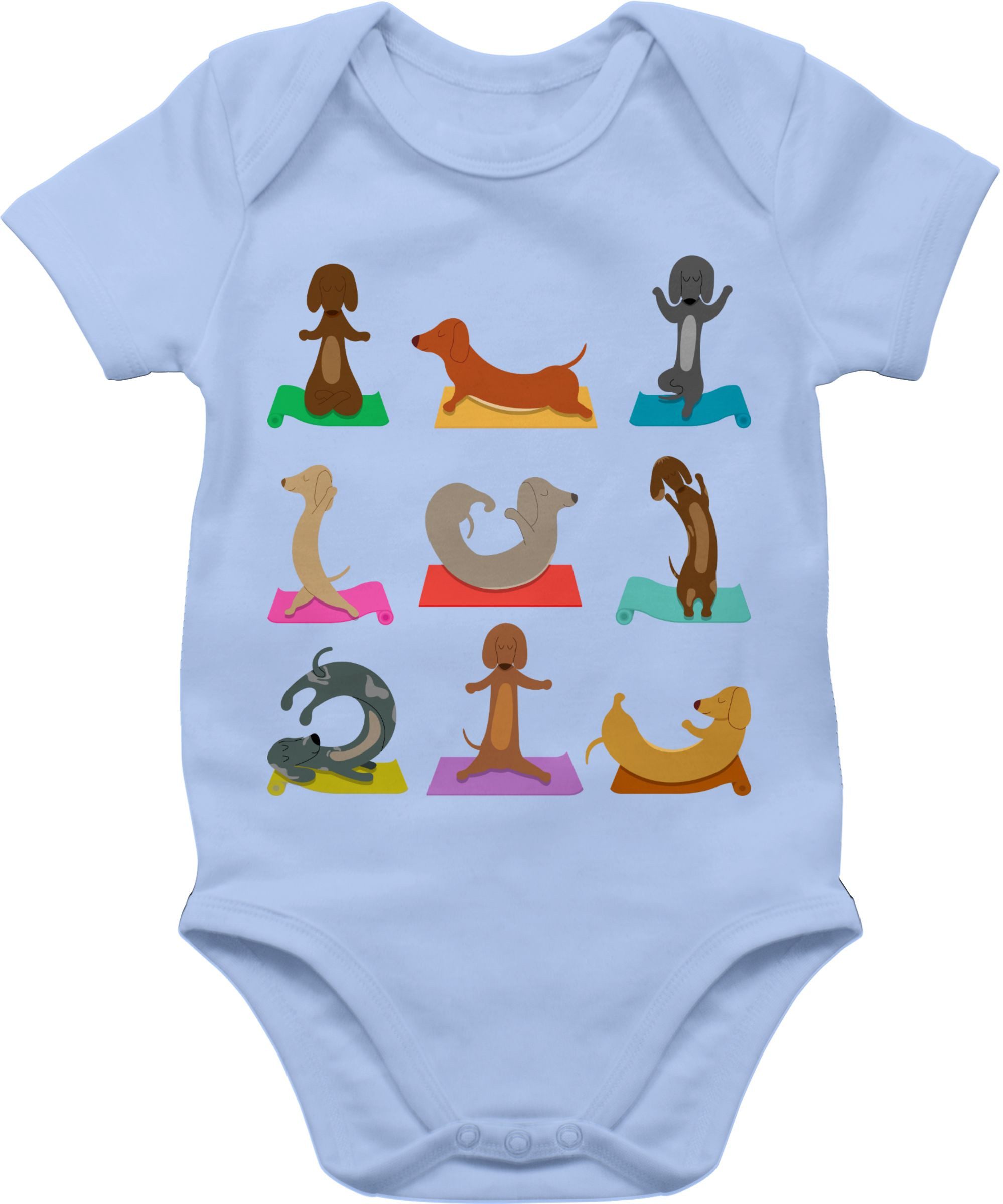 Shirtbody Dackel Yoga Dackel Lustig