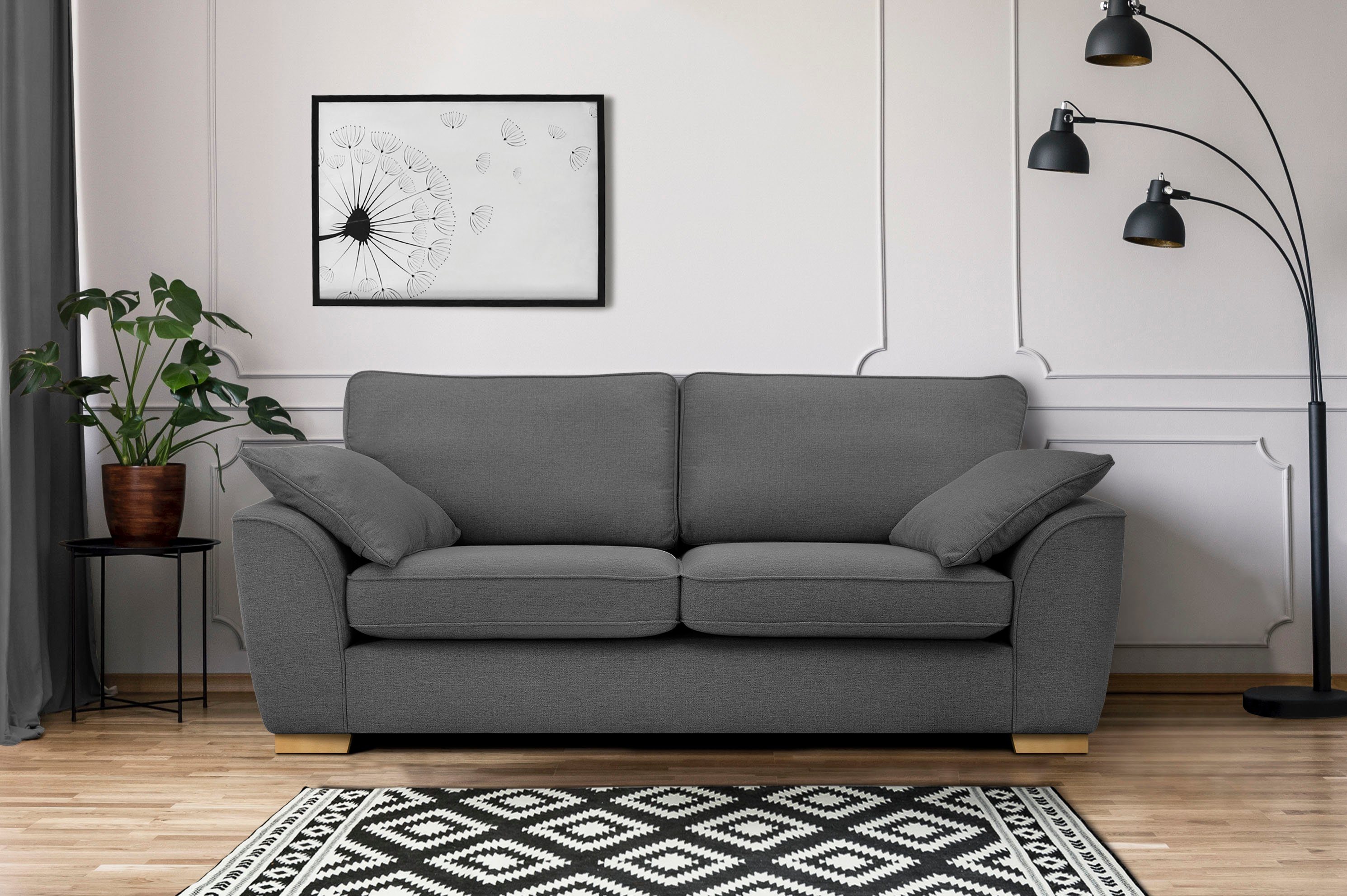 Home affaire 3-Sitzer Savoy, gemütliches Sofa günstig online kaufen