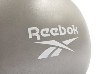 Reebok Gymnastikball Reebok Stabilitäts-Gymball Grau/Schwarz, beschwerten Basis, um Stabilität zu fördern & Wegrollen zu verhindern