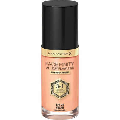 MAX FACTOR Concealer Foundation Facefinity All Day Flawless LSF 20, 80 Bronze, 30 ml