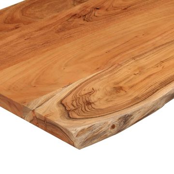 vidaXL Tischplatte Tischplatte 80x40x2,5 cm Rechteckig Massivholz Akazie Baumkante (1 St)