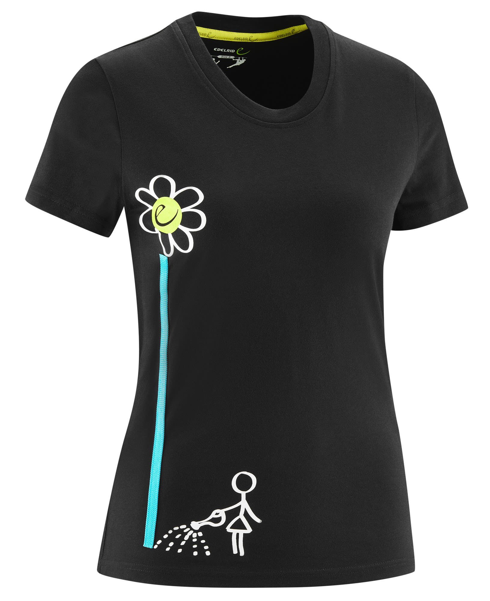Edelrid T-Shirt Edelrid W Rope T-shirt Damen Kurzarm-Shirt Flower