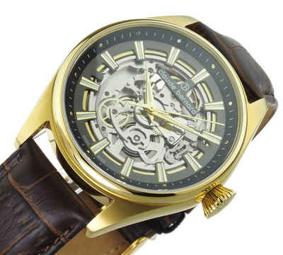 CLAUDE BERNARD Automatikuhr Herren Uhr 85307.37JC.GID Proud Heritage Skeleton Neu