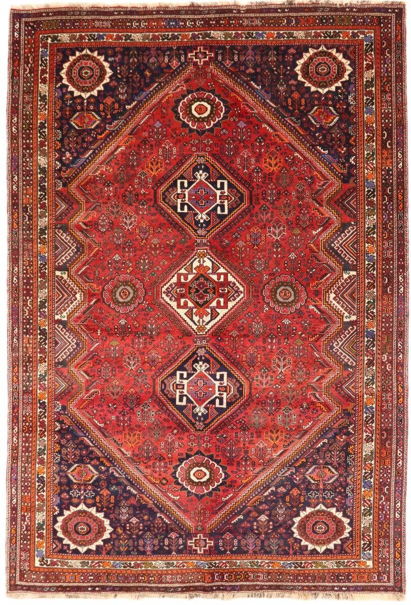Orientteppich Ghashghai 223x324 Handgeknüpfter Orientteppich / Perserteppich, Nain Trading, rechteckig, Höhe: 12 mm