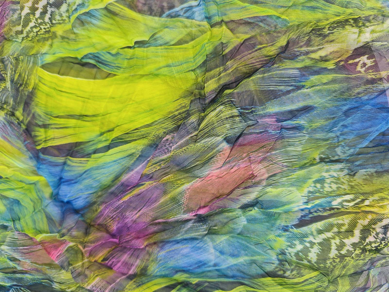 styleBREAKER Loop Loop mit Feder Muster, (1-St)