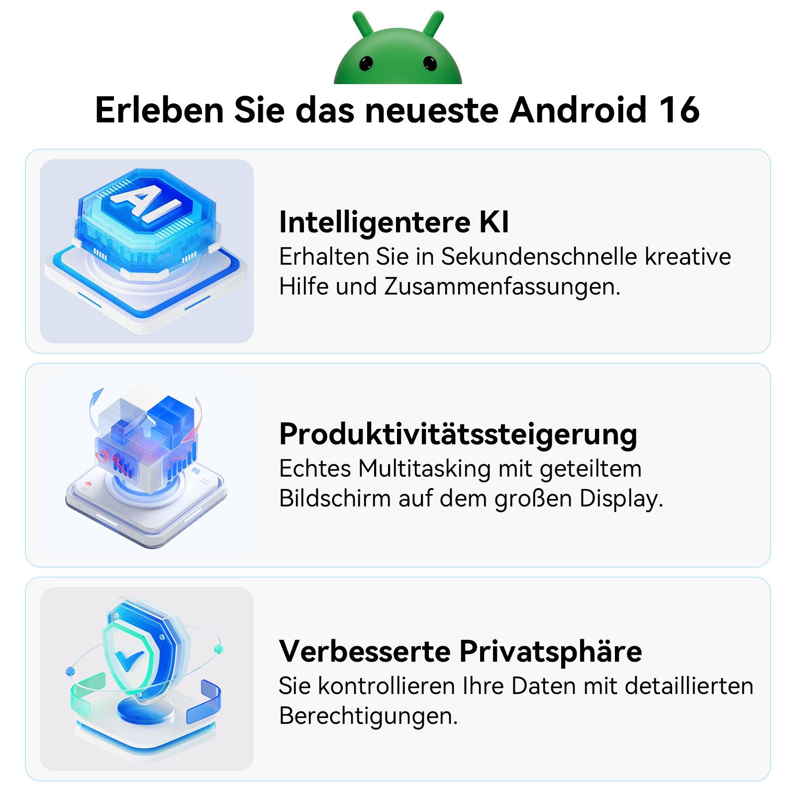 TABWEE T50 11 Zoll Android 16 128 GB 5G WiFi/ Bluetooth Lautsprecher Tablet (11", 128 GB, Android16, Android 16, Gemini Al Magic, 8000 mAh, 5G WiFi)