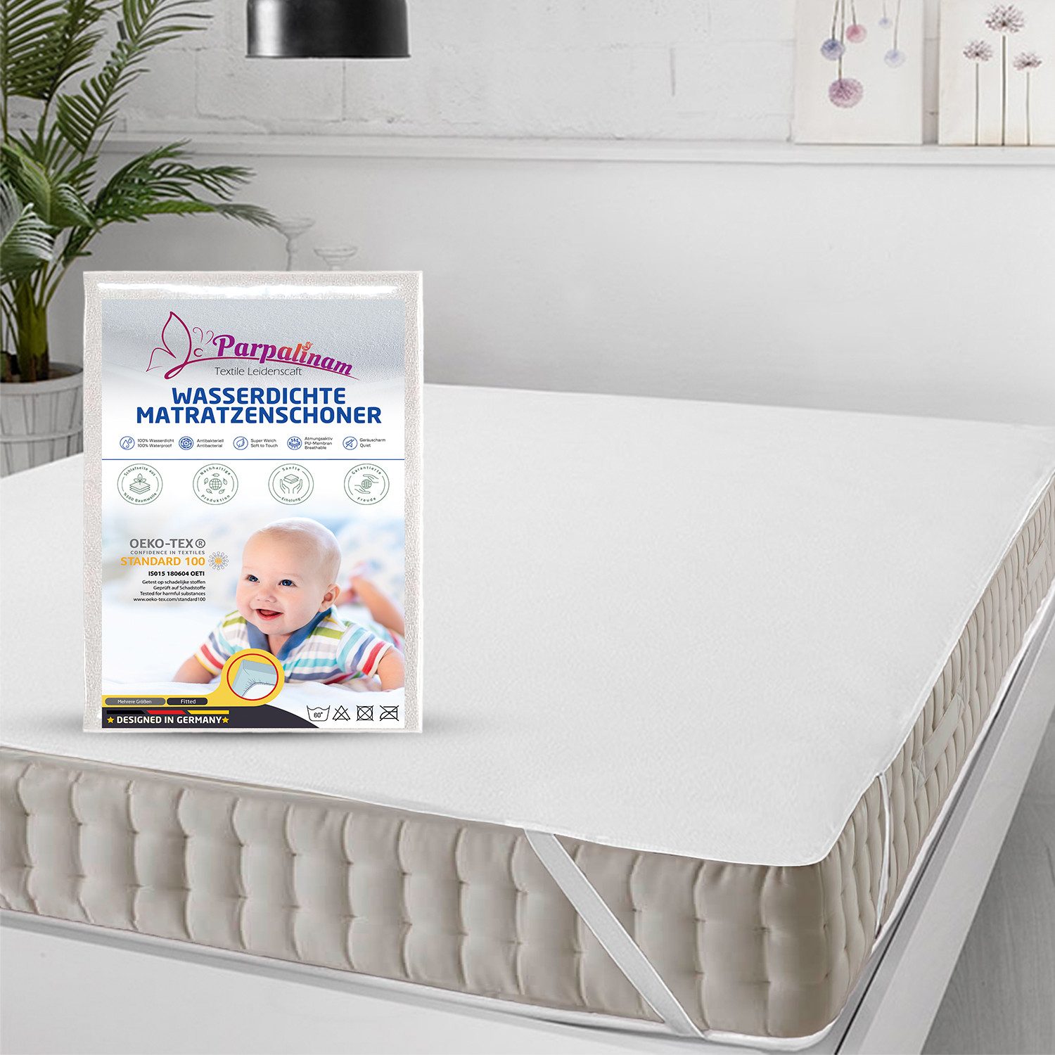 Matratzenschoner Wasserdicht 100% Baumwolle Inkontinenz Matratzenauflage günstig online kaufen