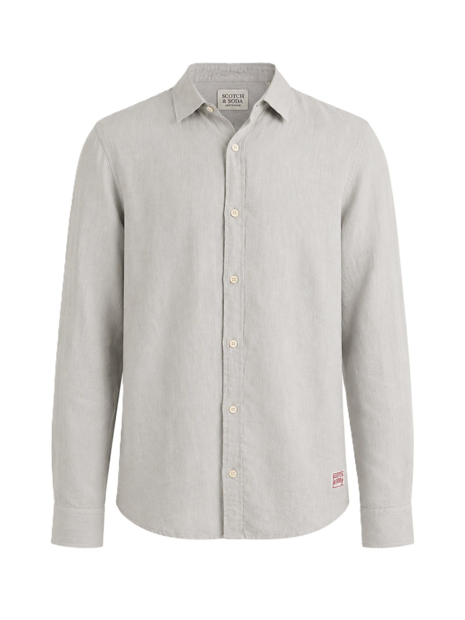 Scotch & Soda Langarmhemd Seasonal core linen regularfit shirt