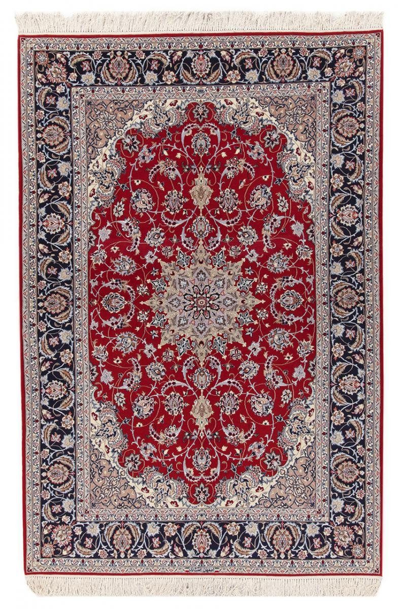 Orientteppich Isfahan 6 Orientteppich, 157x234 mm rechteckig, Trading, Höhe: Handgeknüpfter Seidenkette Nain