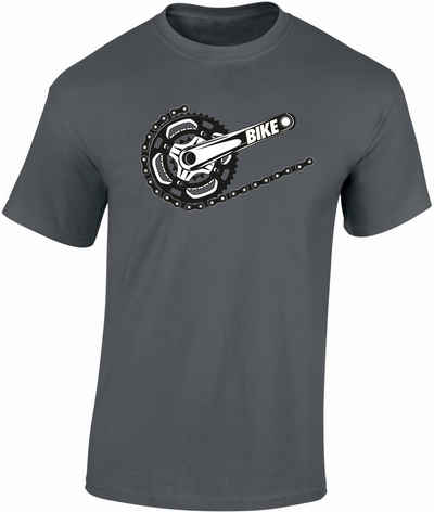 Baddery Print-Shirt Kinder Fahrrad T-Shirt : Bike - Sport Jungen Tshirt, hochwertiger Siebdruck, aus Baumwolle