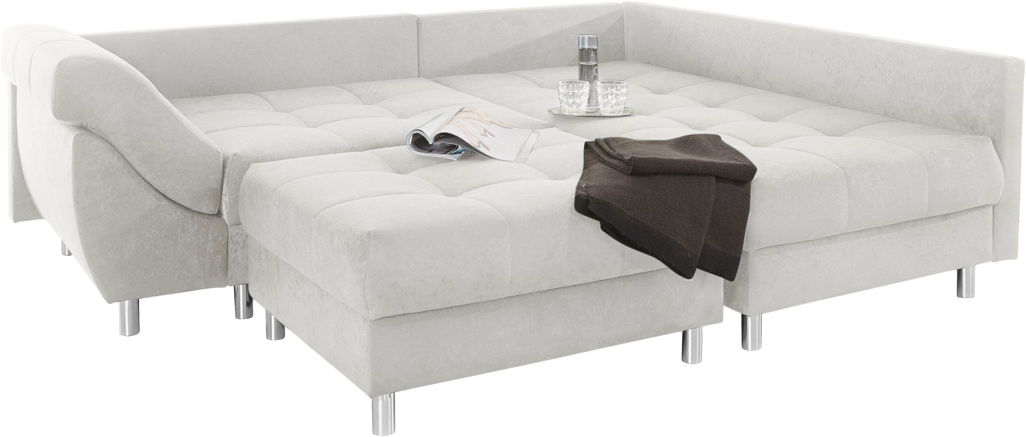 Hocker, Joseli, montierbar Recamiere Ecksofa und (Spar-Set), oder links Polstergarnitur rechts AB COLLECTION