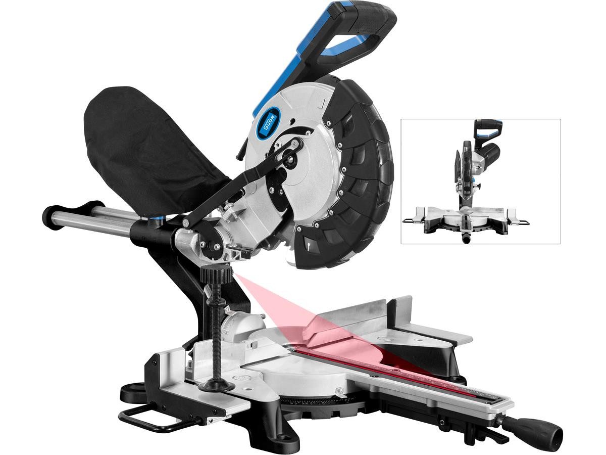 Güde Kappsäge Radialsäge GRK 2534.1 BSL, Set, 2000 W, Sägeblatt-Ø: 255 mm, Sägeblatt mit 60 Zähnen