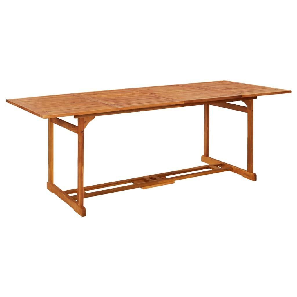 Gartentisch Garten-Esstisch 220x90x75 cm Massivholz