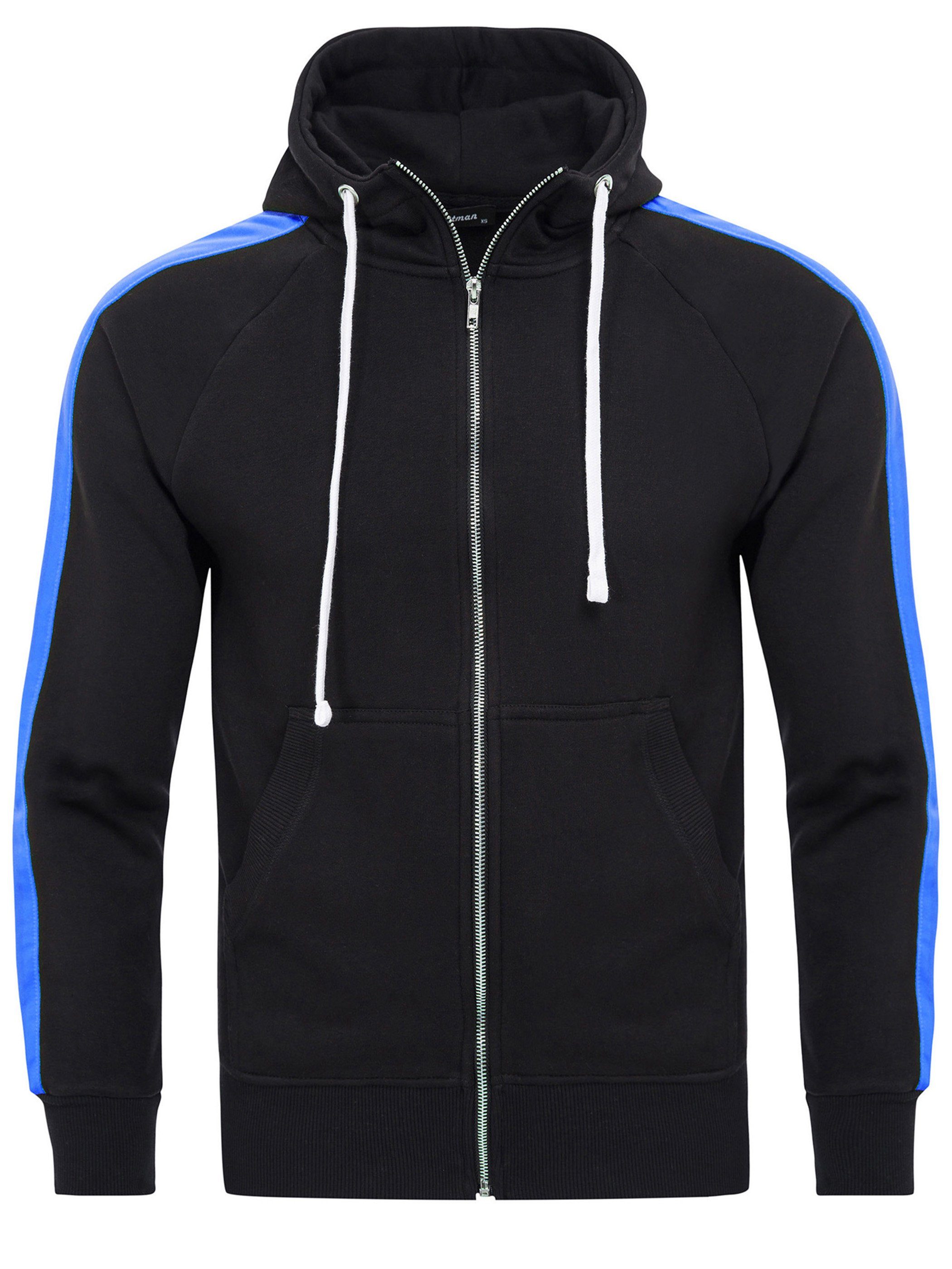 Pittman Kapuzensweatjacke Retro Zipper Hoodie Stripe (1-tlg) günstig online kaufen