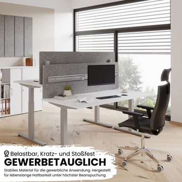 bümö Schreibtisch elektrisch XMST - Arbeitshöhe: elektrisch höhenverstellbar, Rechteck: 160 x 80 cm - Dekor: Eiche