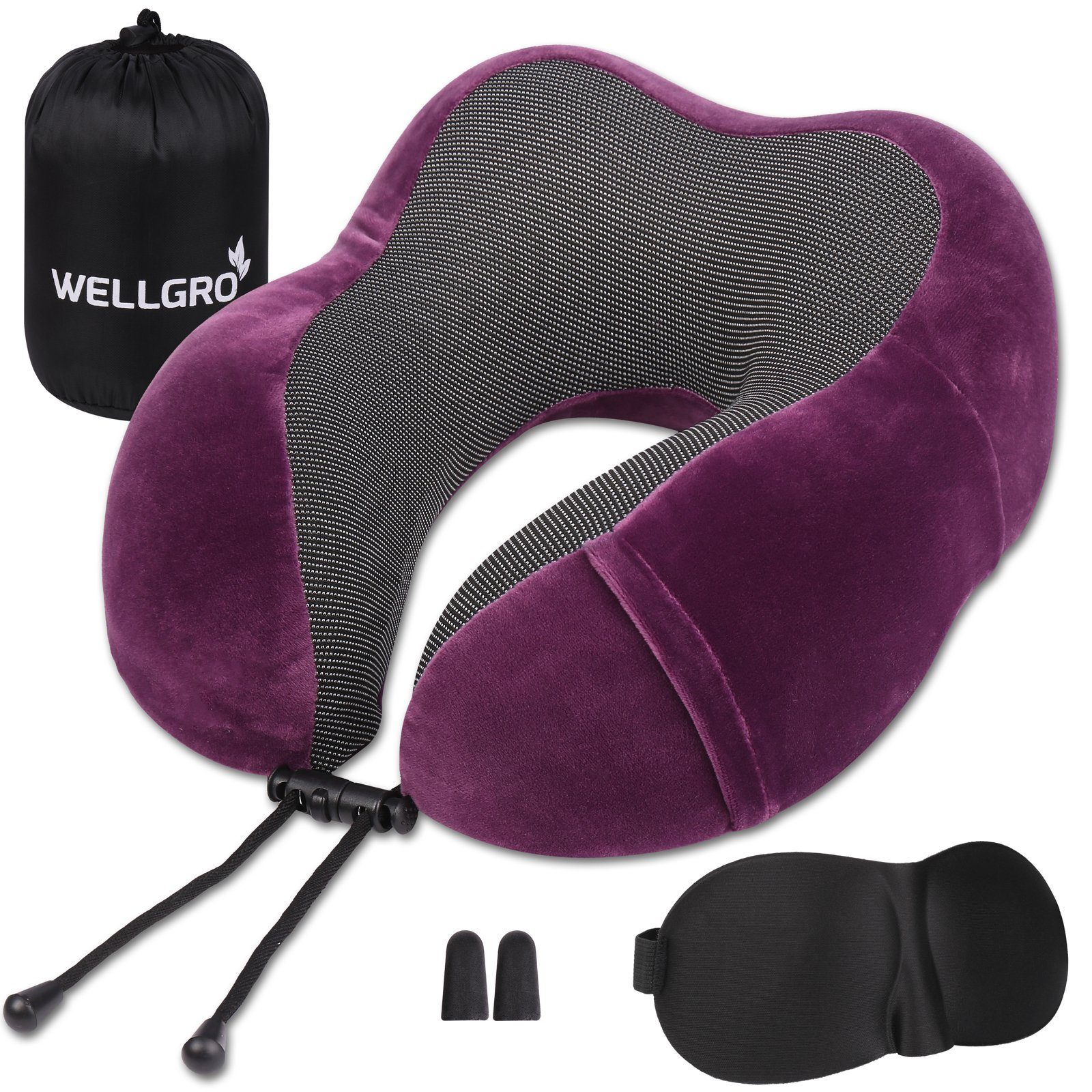 Wellgro Nackenkissen Nackenkissen mit Schlafmaske und günstig online kaufen