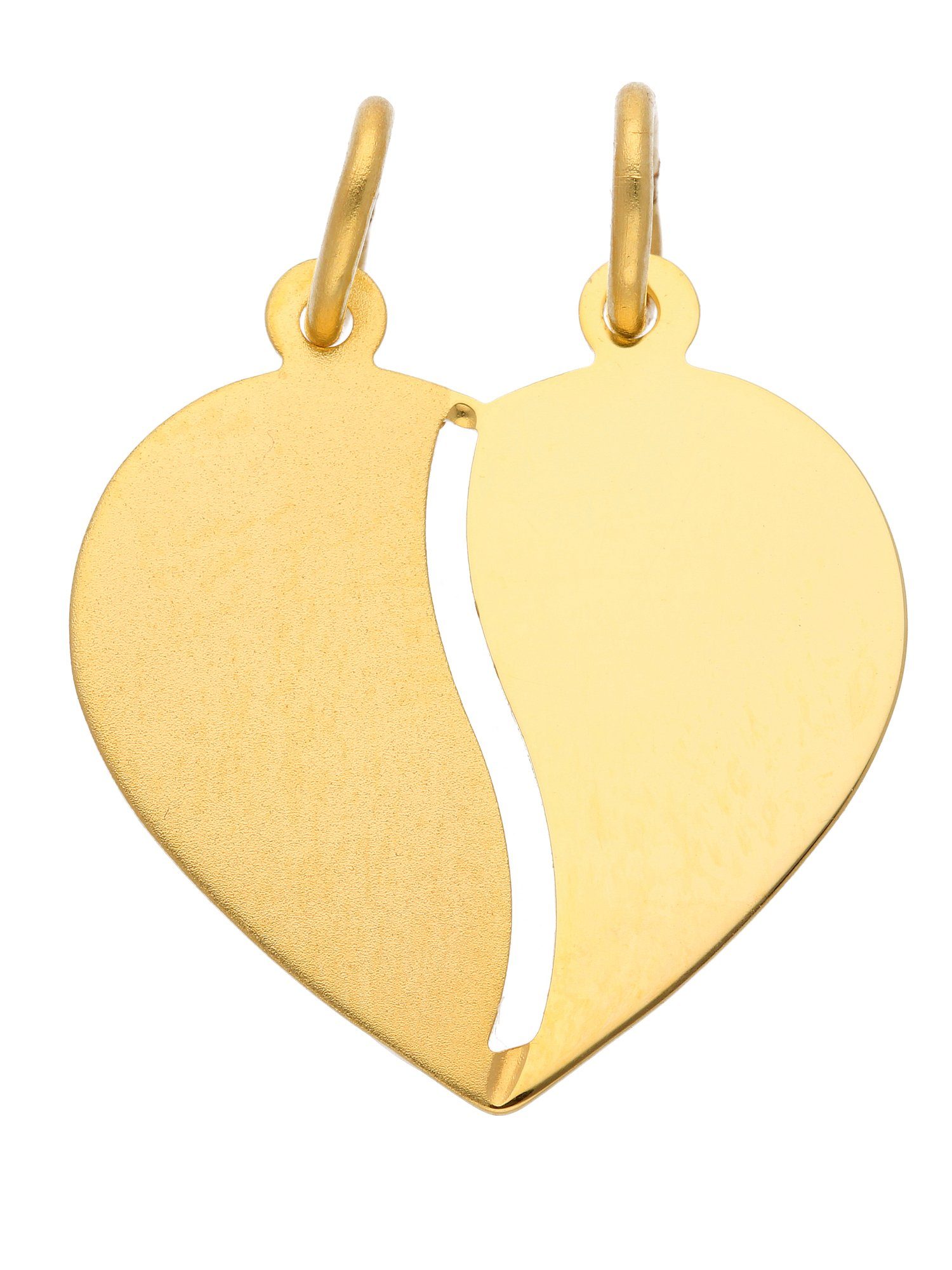 Adelia´s Кулоны 333 Gold Anhänger Partneranhänger, Goldschmuck für Damen