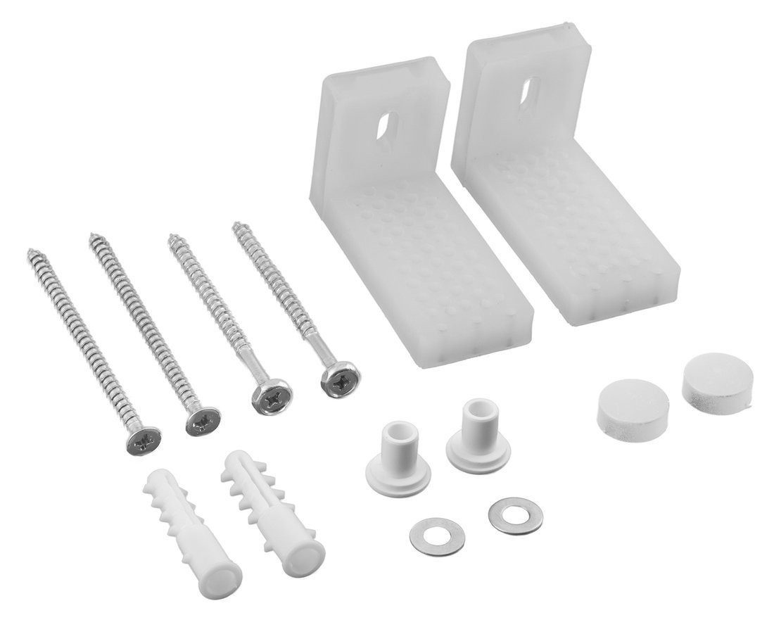 Aqualine Wand-WC-Befestigung Halterungsset, Weiß, Aqualine-40126