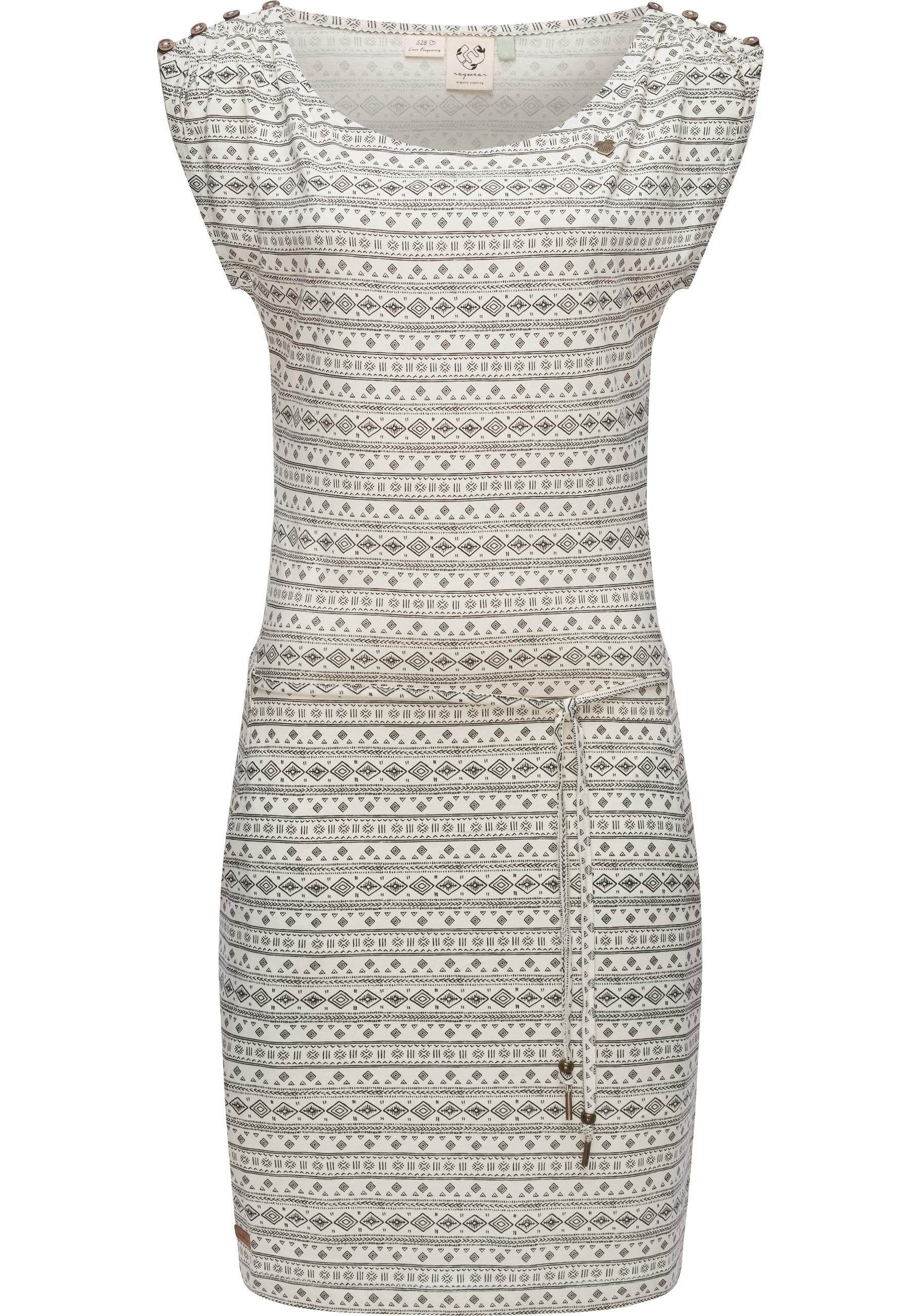 Ragwear Shirtkleid Chego Organic stylisches Sommerkleid mit Bindeband günstig online kaufen