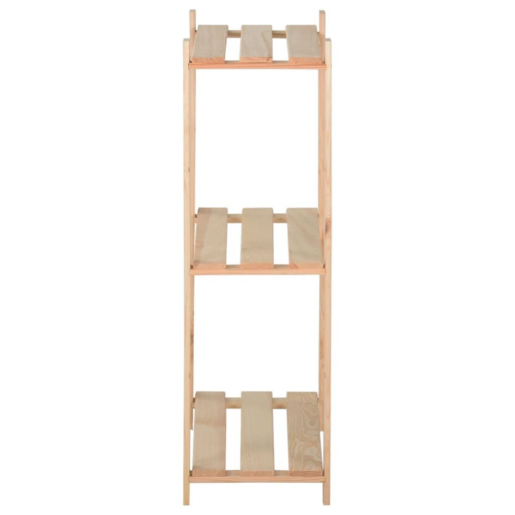 vidaXL Mehrzweckregal 80 x 285 x 90 cm Lagerregal mit 3 Böden 80x28,5x90 cm Massivholz Kiefe