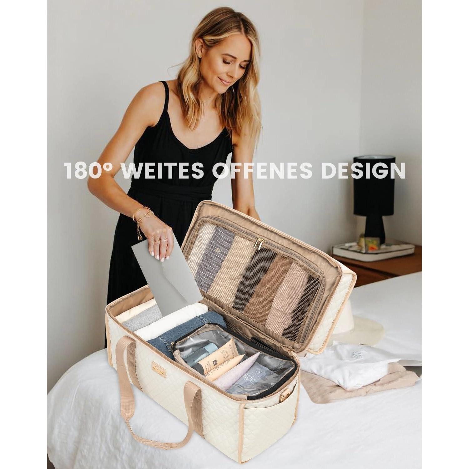 LuxusKollektion Weekender Reisetasche Weekender Damen Große Öffnung Wasserdicht Handgepäck
