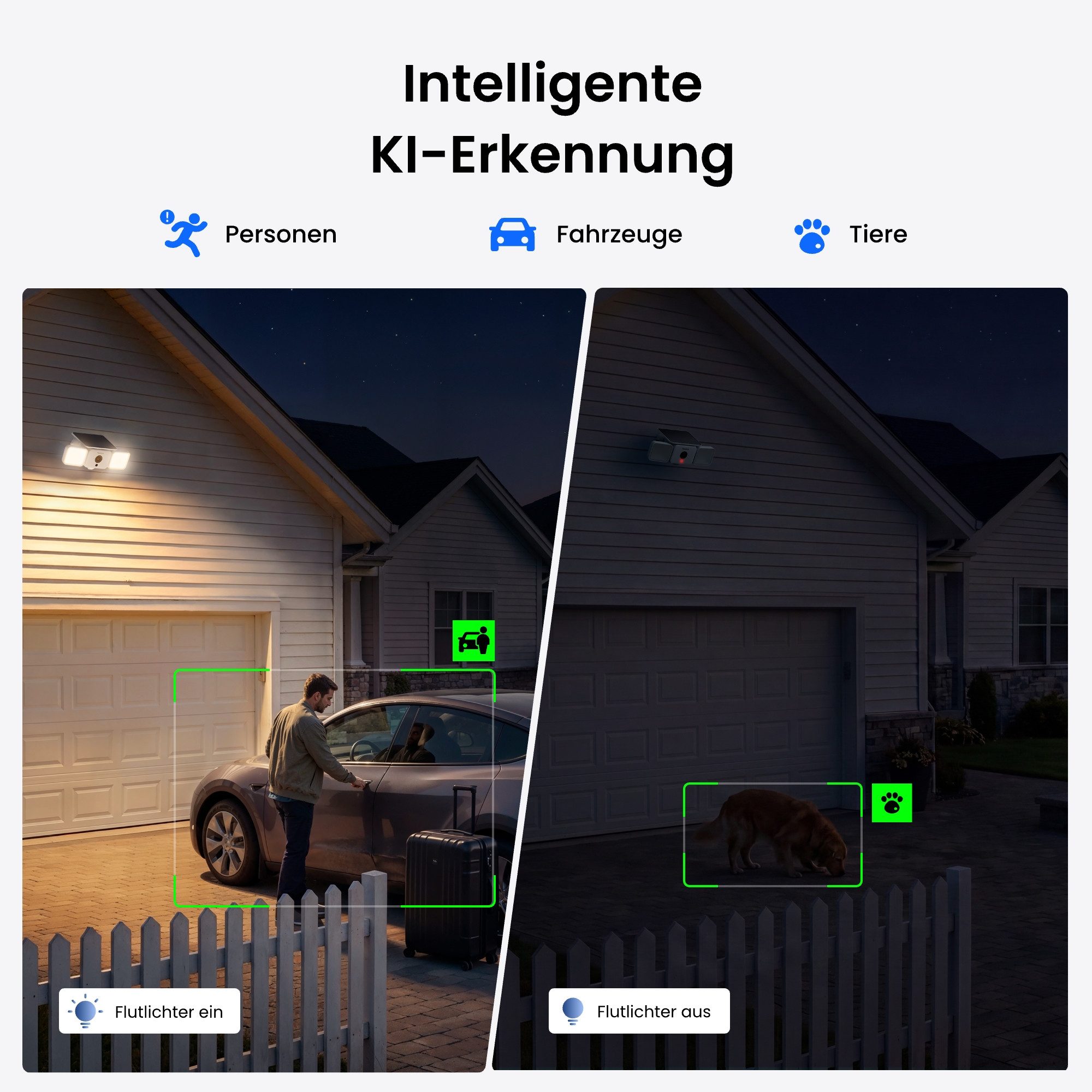 Reolink Überwachungskamera Solar Floodlight Cam - 4MP Solar-WLAN-Kamera mit Batteriebetrieb (AuBenbereich, 1-tlg., SolarEase™ Laden, Ton- & Lichtalarm, Smart-Er – Bild 3 von 5