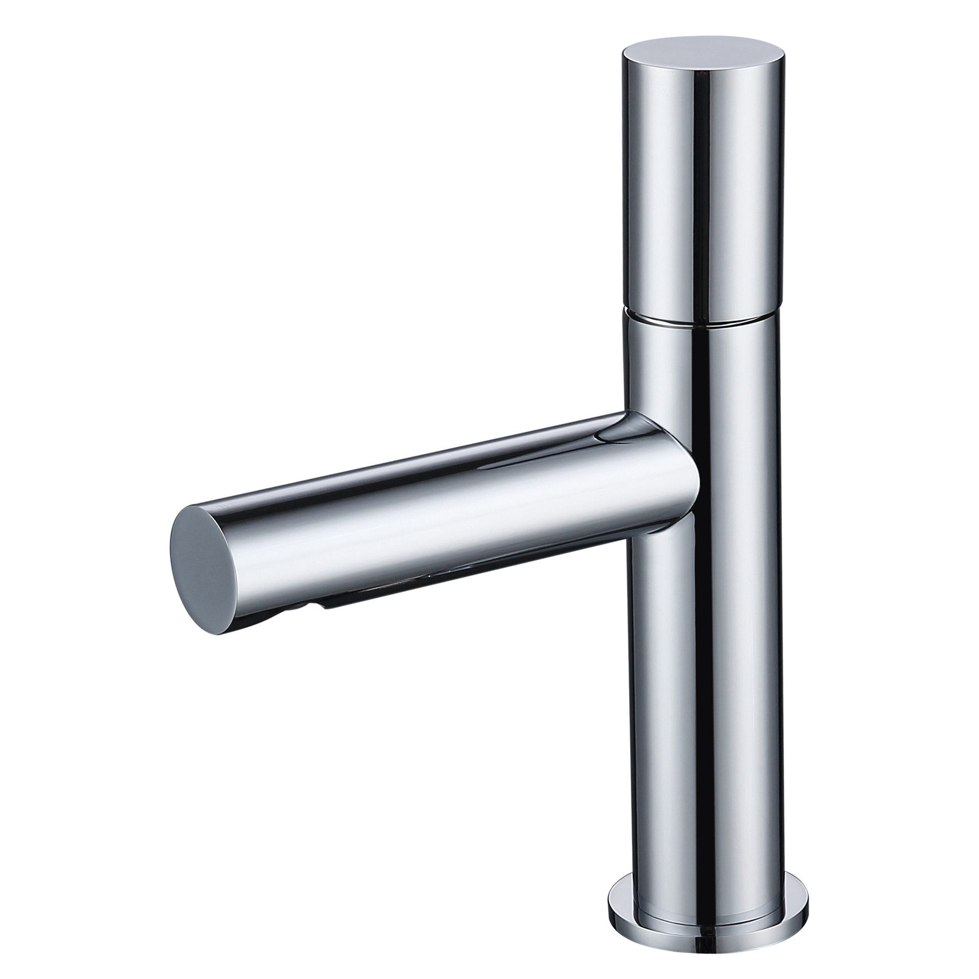 WISTUM Waschtischarmatur Armatur waschbecken,waschtischarmatur,badezimmer armatur (wasserhahn, wasserhahn bad) Einhebel-Waschtischmischer aus Messing chrom matt schwarz