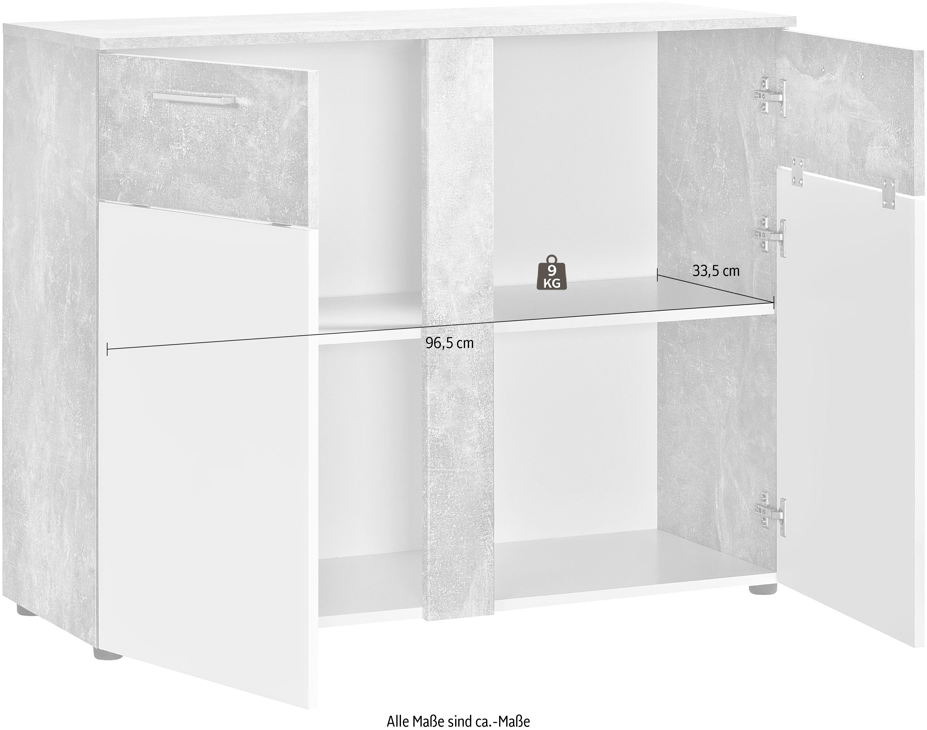 Procontour Kommode Trenti (OTTOs Choice), Höhe 81 cm, mit variabel verstellbaren Einlegeboden