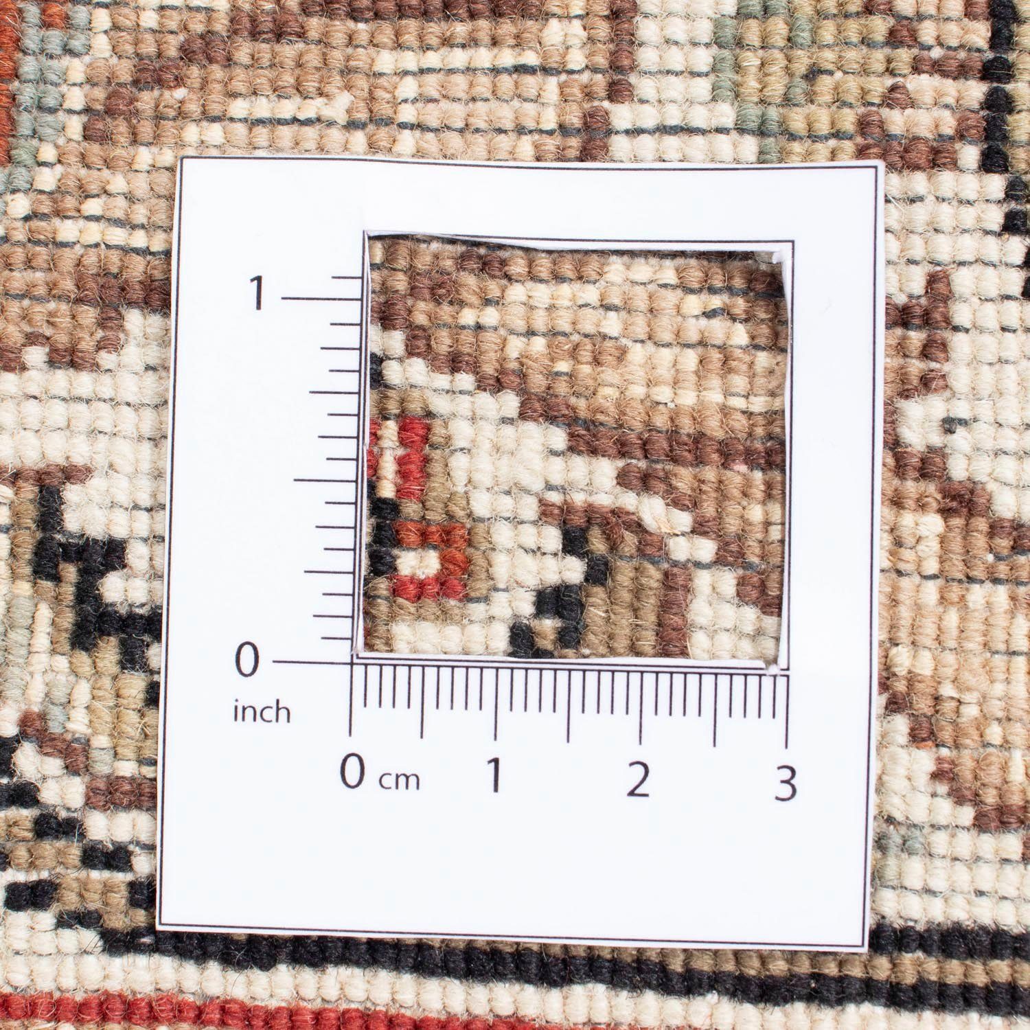 Seidenteppich mit Beige Höhe: 294 201 morgenland, Unikat Zertifikat rechteckig, Täbriz mm, x cm, 10 Medaillon