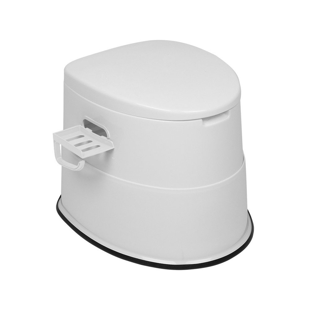 LALAHO Campingtoilette tragbar, mit Antirutschmatte, tragbare Toilette mit abnehmbarem Eimer, Outdoor-Toilette tragbare Mobile,Camping-Einbautoilette – Bild 4 von 5