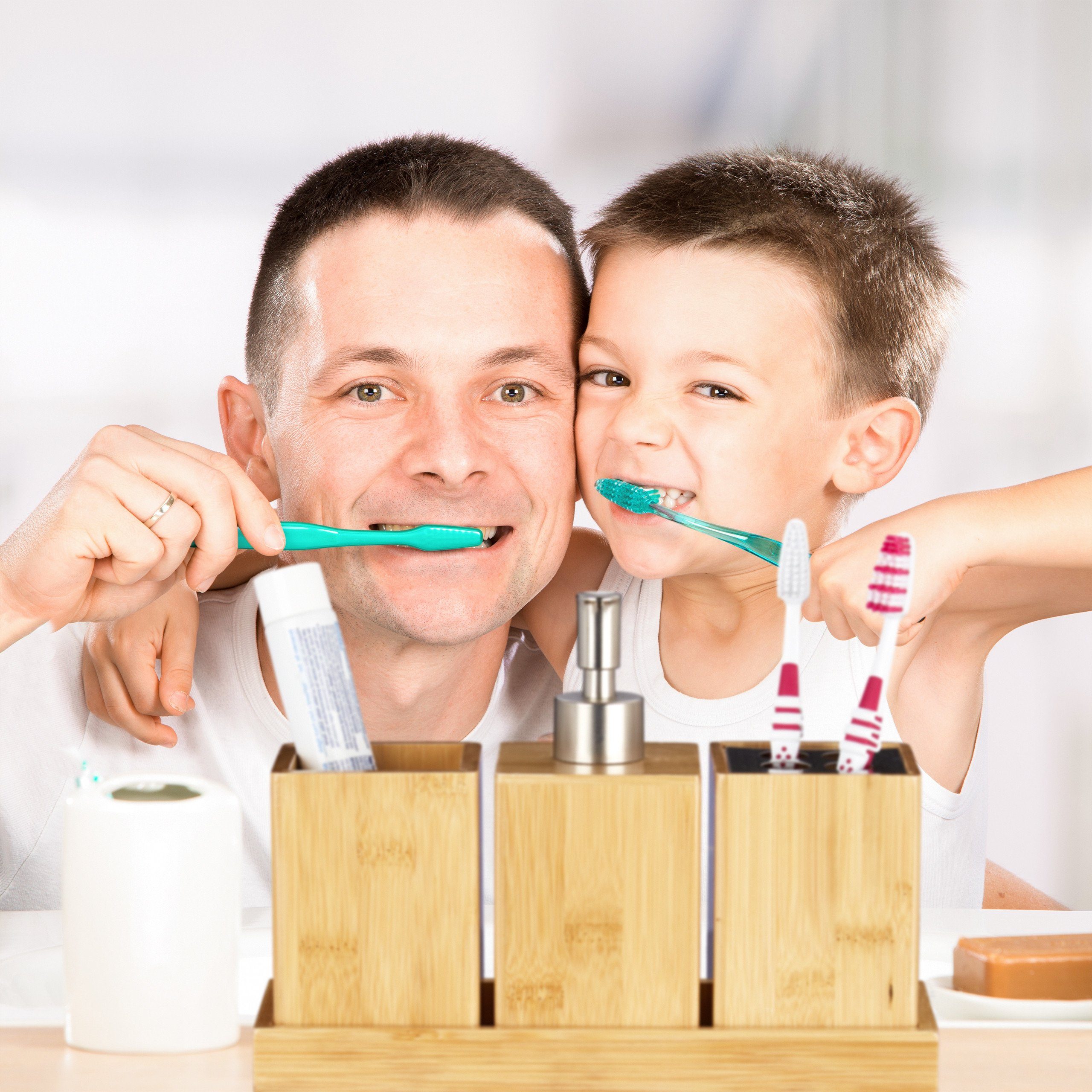 relaxdays Badezimmer-Set Badaccessoires Set