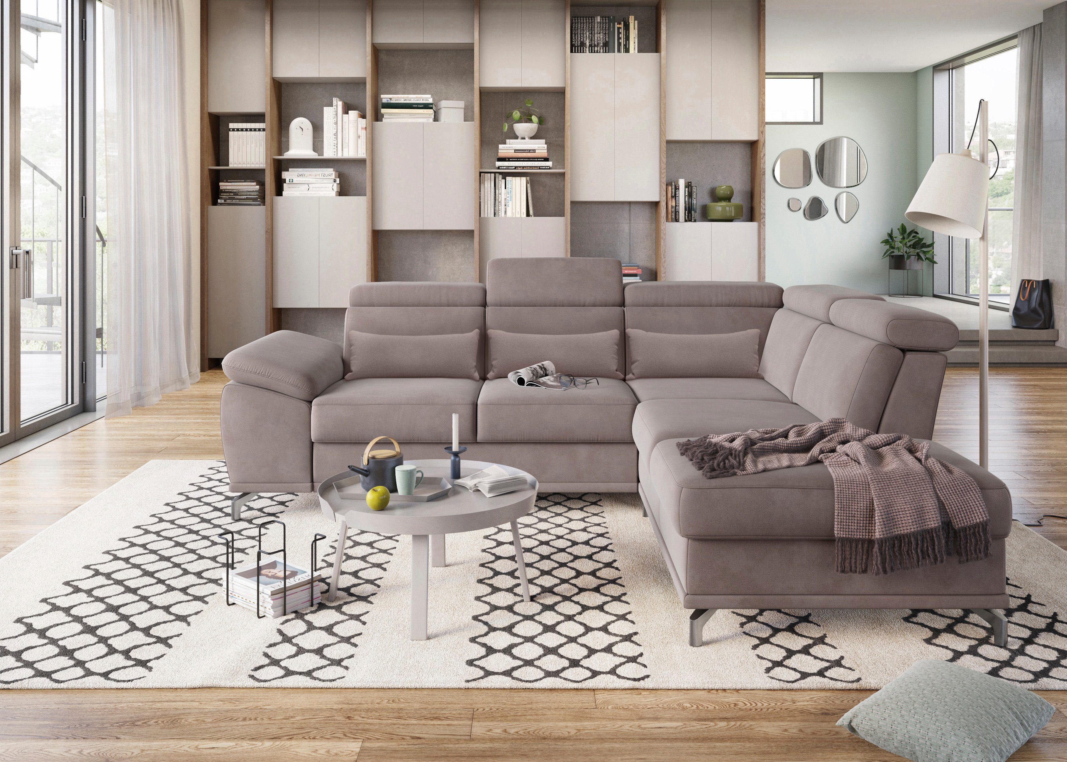 sit&more Ecksofa Cabrio L-Form, mit Sitztiefenverstellung, günstig online kaufen