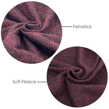 Wohndecke Strick Kuscheldecke Super Soft Fleece Sofadecke, heimtexland, Premium Qualität I meliert I 150x200 I