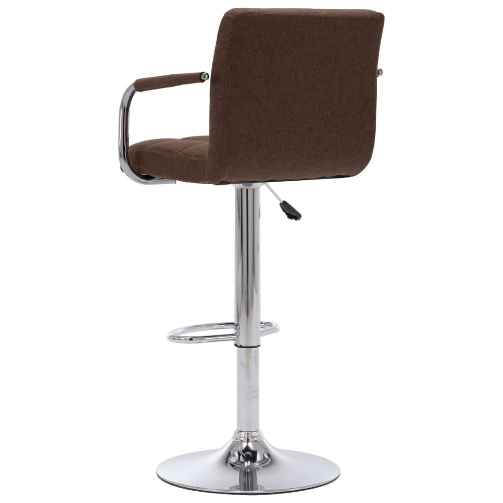 vidaXL Barhocker Barhocker 2 Stk. Braun Stoff (2 St)