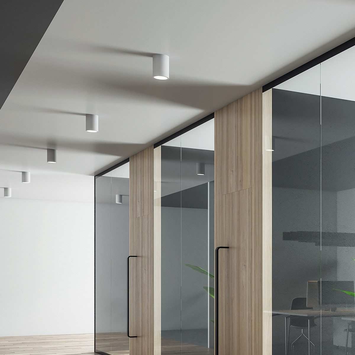 Braytron LED Deckenleuchte LED Aufbauspot GU10 – Schlankes Design in Weiß oder Schwarz, ohne Leuchtmittel, Schmales Design, dezenter Aufbauspot