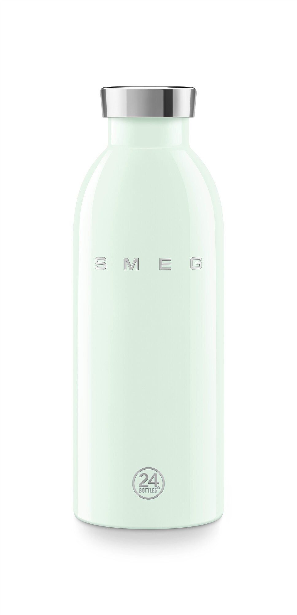 Thermoflasche SMEG x 24Bottles Isolierte Edelstahl Thermo Trink Flasche 0,5L Grün