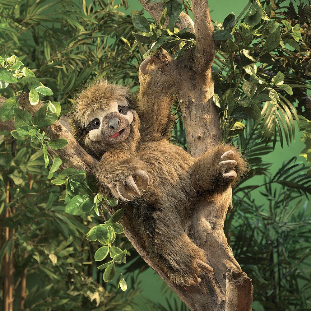 Folkmanis Handpuppen Handpuppe Folkmanis Handpuppe Dreifinger-Faultier 3131 günstig online kaufen