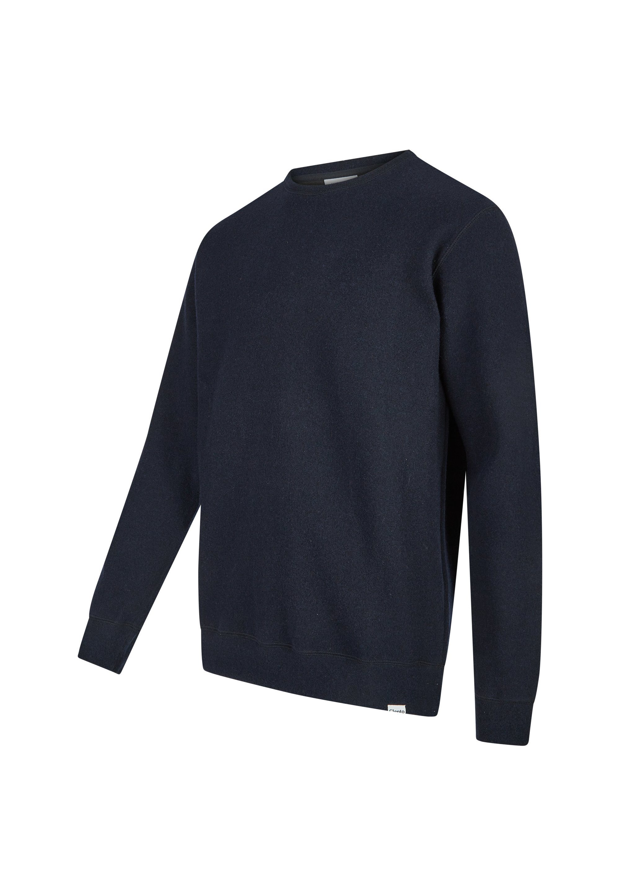 Wolle Sweatshirt aus Cleptomanicx gebondeter blau Noitch