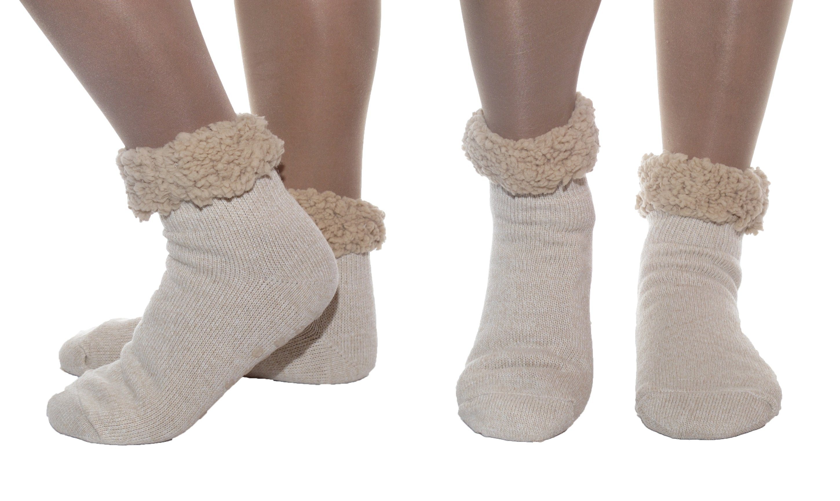 Rungassi Kuschelsocken Almsocken Hüttensocken mit super flauschig weichem Teddystoff