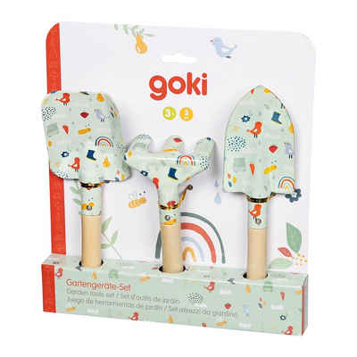 goki Sandform-Set Garten Tools für Kinder, (3-tlg)