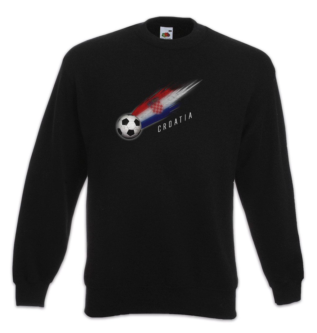 Sweatshirt Croatia Football Comet I Sweatshirt Kroatien Kroatisch Kroatische